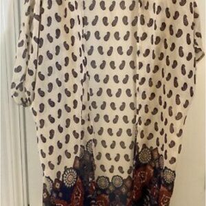 Live 4 Truth Cream and Blue Kimono